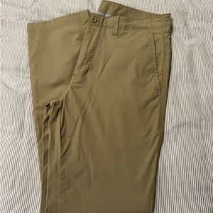 Duck Head Tan Chinos Flat Front Cotton Blend